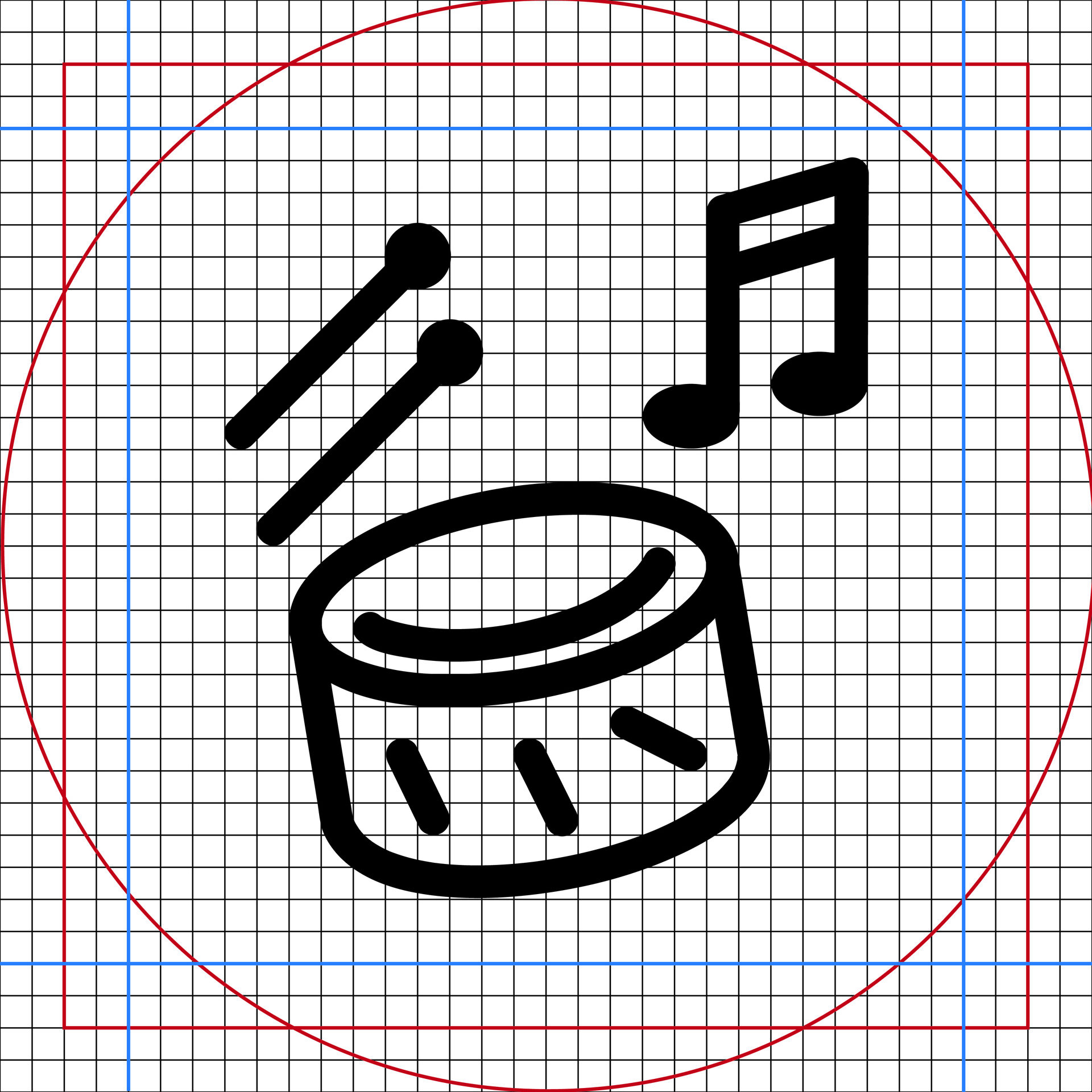 Tambour grille
